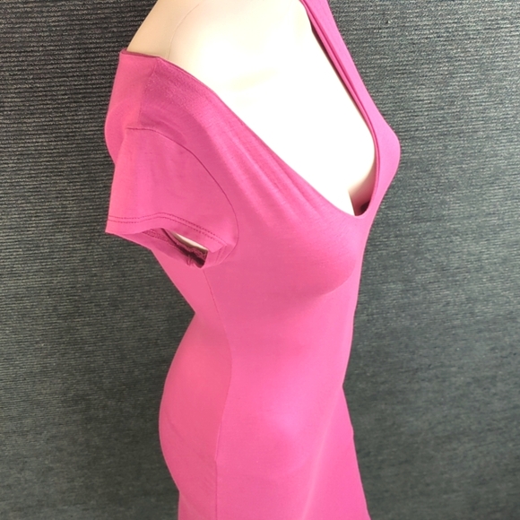 See You Monday! Pink Tee Shirt Dress - Picture 5 of 9